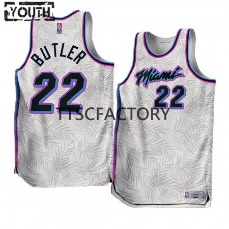 Miami Heat Jimmy Butler 22 Nike 2022-23 Earned Edition Valkoinen Pelipaidat Swingman - Lasten